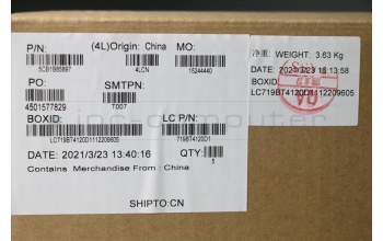 Lenovo 5CB1B85897 COVER Upper CaseASM_SLVL82H8NFPSDNBL