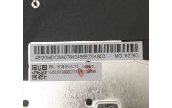 Lenovo 5CB1B96031 COVER Upper Case ASM_UKE W 82HV FP BL PG