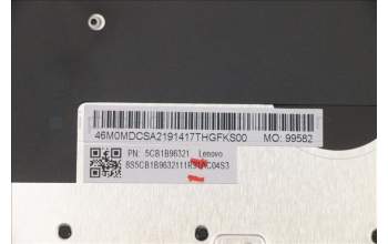Lenovo 5CB1B96321 COVER Upper Case ASM_HBW W 82HV FP BL GY