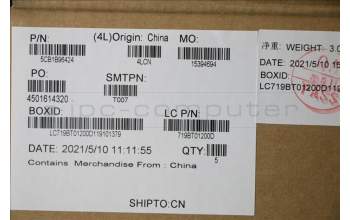 Lenovo 5CB1B96424 COVER Upper Case ASM_KOR L82KA IG