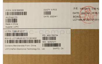 Lenovo 5CB1B96580 COVER Upper Case ASM_FRA L82H9 FP A/BUMA