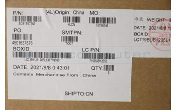 Lenovo 5CB1B97556 COVER Upper Case ASM_KOR L82H9 NFPA/GDIS