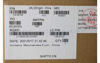 Lenovo 5CB1B97588 COVER Upper Case ASM_JPN L82H9 NFPA/GUMA