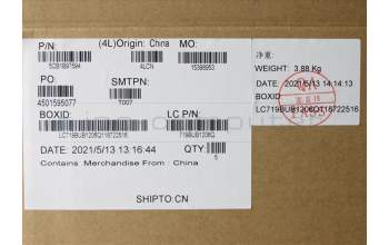 Lenovo 5CB1B97594 COVER Upper Case ASM_GER L82H9 NFPA/GUMA