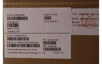 Lenovo 5CB1B97653 COVER Upper Case ASM_POR L82H7 AB FPNBLD