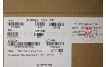 Lenovo 5CB1B97685 COVER Upper Case ASM_FRA L82H7 AB NFPBLD