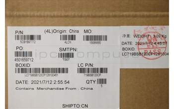 Lenovo 5CB1B97772 COVER Upper Case ASM_FRA L82H7 ABNFPNBLD