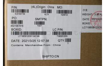 Lenovo 5CB1B97784 COVER UpperCaseASM_EUROENGL82H7ABNFPNBLD