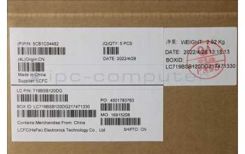 Lenovo 5CB1C04482 COVER Upper Case ASM_FRA L82H7 SD FP BLD