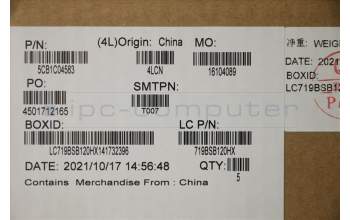 Lenovo 5CB1C04583 COVER Upper Case ASM_GER L82H7 SDNFPNBLD