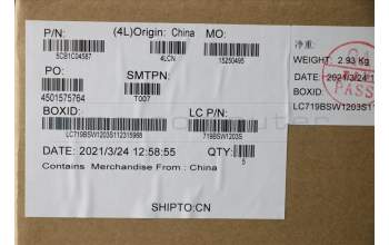 Lenovo 5CB1C04587 COVER Upper Case ASM_HBW L82H7 SDNFPNBLD