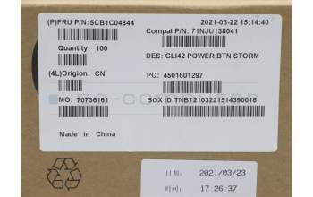 Lenovo 5CB1C04844 COVER Switch Cover C 82L3 powerBTN Storm