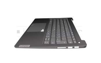 5CB1C04901 original Lenovo clavier incl. topcase DE (allemand) gris/gris avec rétro-éclairage