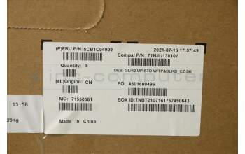 Lenovo 5CB1C04909 COVER UpperCaseASM_CZE/SLK C82L3 StoBL