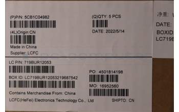 Lenovo 5CB1C04982 COVER Upper Case ASM_SP L81X7 NFPBKDIS