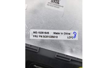 Lenovo 5CB1C05010 COVER Upper Case ASM_UK L81X7 NFPPGYDIS