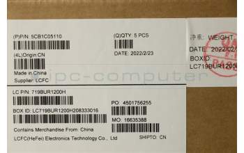 Lenovo 5CB1C05110 COVER Upper Case ASM_CH L81X7 FPABDIS