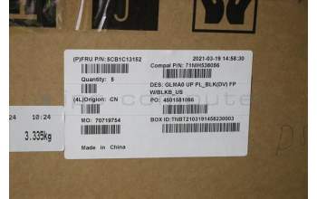 Lenovo 5CB1C13152 COVER Upper C82LM PL_BLKD FP BLKB_US