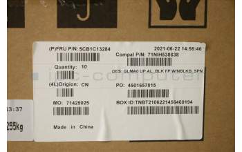 Lenovo 5CB1C13284 COVER Upper C82LM AL_BLK FP NBLKB_SPN