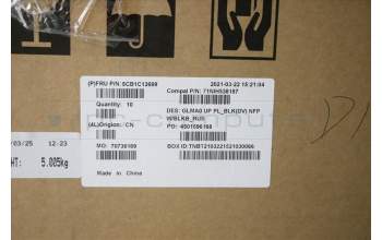 Lenovo 5CB1C13699 COVER Upper C82LM PL_BLKD NFP BLKB_RUS