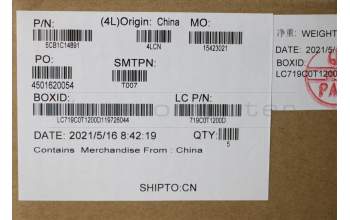 Lenovo 5CB1C14891 COVER UpperCaseASM_GERL82JQSGw/WHWRF