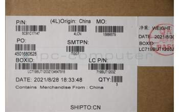 Lenovo 5CB1C17147 COVER Upper Case ASM_THAI L81X8 NFPABDIS