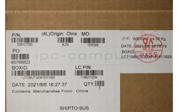 Lenovo 5CB1C17225 COVER Upper Case ASM_SWS L81X8 NFPBKDIS