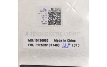 Lenovo 5CB1C17460 COVER Upper Case ASM_GRE L82NB IG DIS