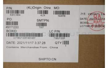 Lenovo 5CB1C18834 COVER Upper Case ASM_HBW L82KD BK TEX