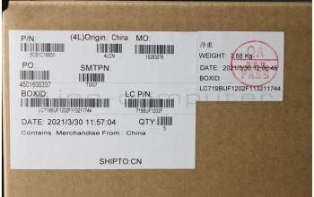 Lenovo 5CB1C18850 COVER Upper Case ASM_TUR L82KD BK TEX