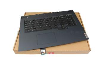 5CB1C19229 original Lenovo clavier incl. topcase US (anglais) noir/bleu avec rétro-éclairage
