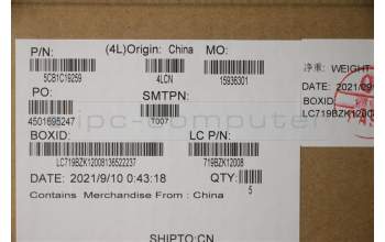 Lenovo 5CB1C19259 COVER Upper Case ASM_FRA L82NC SGY