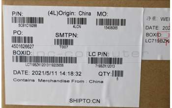 Lenovo 5CB1C19288 COVER Upper Case ASM_ENG L82NC LSR