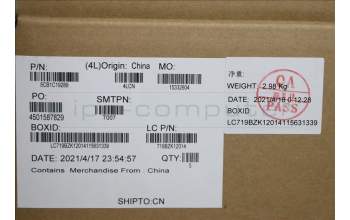 Lenovo 5CB1C19289 COVER Upper Case ASM_EURO ENGL82NC LSR