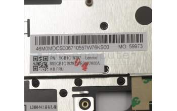 Lenovo 5CB1C19397 COVER Upper Case ASM_FR W 82HU FB PG