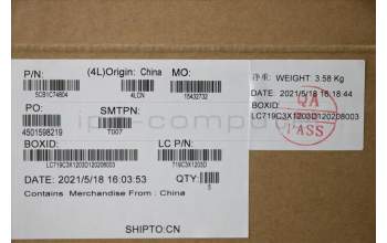 Lenovo 5CB1C74804 COVER Upper Case ASMCZE/SLKL82JUBURGBW/F