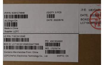 Lenovo 5CB1C74848 COVER Upper Case ASM_HUN L82JUBUWHW/F