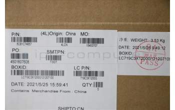 Lenovo 5CB1C74857 COVER Upper Case ASM_SLV L82JUBUWHW/F