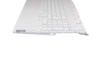 5CB1C74876 original Lenovo clavier incl. topcase DE (allemand) blanc/blanc avec rétro-éclairage