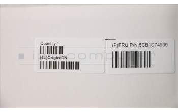 Lenovo 5CB1C74939 COVER Upper Case ASM_EURO ENGH82L5CLOUMA