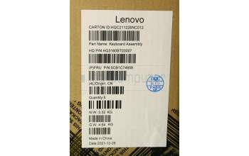 Lenovo 5CB1C74958 COVER Upper Case ASM_SWS H82L5CLOUMA