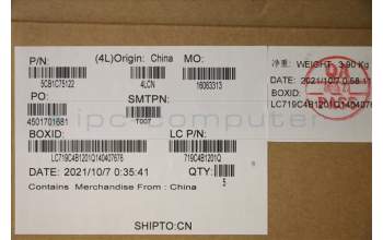 Lenovo 5CB1C75122 COVER Upper Case ASM_FRA L82KV NFPA/BUMA