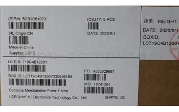 Lenovo 5CB1C81073 COVER Upper Case ASM_TUR L82KV NFPA/GUMA
