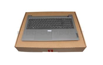 5CB1C87528 original Lenovo clavier incl. topcase DE (allemand) argent/gris avec rétro-éclairage