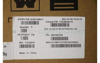 Lenovo 5CB1C88617 COVER UpperCaseASM_USA ENG C21A4 MGBL