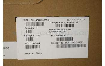 Lenovo 5CB1C90535 COVER Upper Case ASM_FRA C 21A2 HDMGNBL