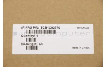 Lenovo 5CB1C92770 COVER Upper Case ASM_GER C 20WE BLKB N