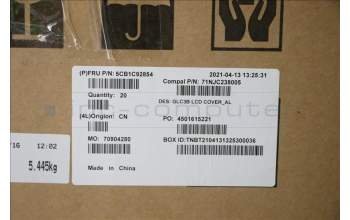 Lenovo 5CB1C92854 COVER LCD Cover C 82ND AL