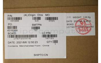 Lenovo 5CB1C93048 COVER Upper Case ASM_LASPAL82JWBU_RGBW/F