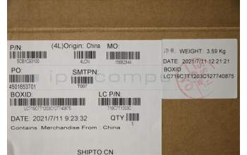 Lenovo 5CB1C93100 COVER Upper Case ASM_USAENGL82JWSG_BUW/F